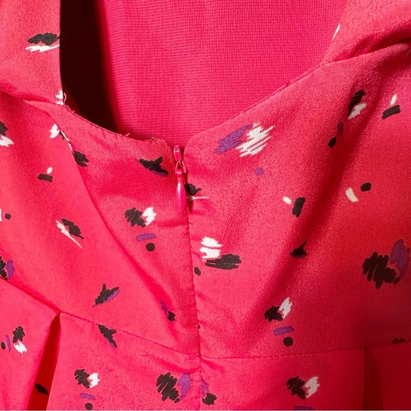 BCBGeneration Romper Lipstick Red All Over Print Wrap Tank Sleeves Sleeveless 4 - Picture 6 of 11